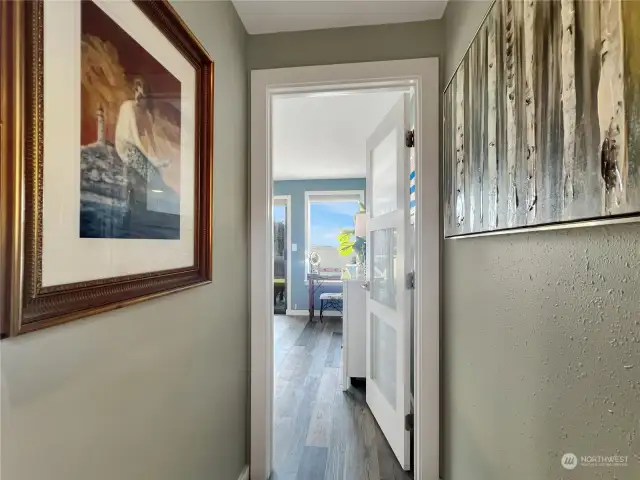 Hallway to the primary bedroom