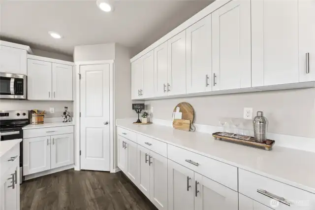White soft close cabinets