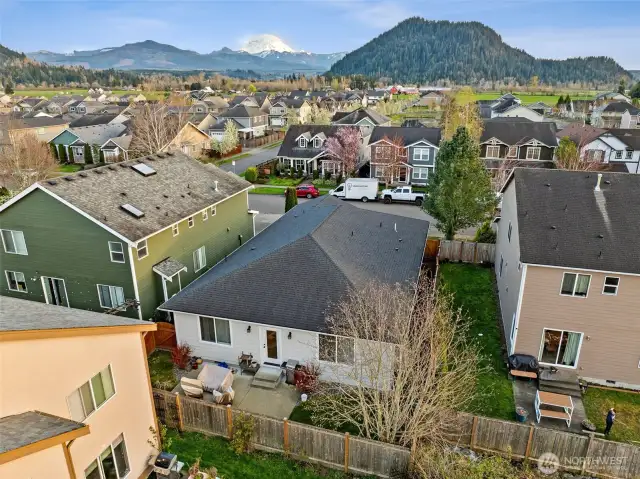 Property is close to town, Mt Peak and tons of trails.