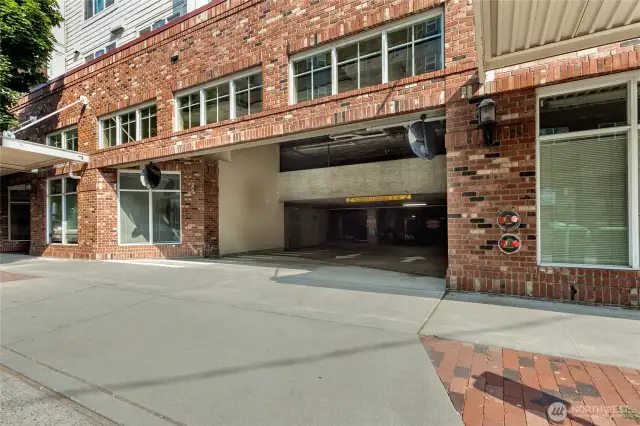 Entrance to parking garage of NW 56th Street