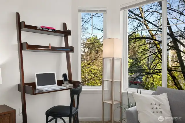 Office that feels like a treehouse