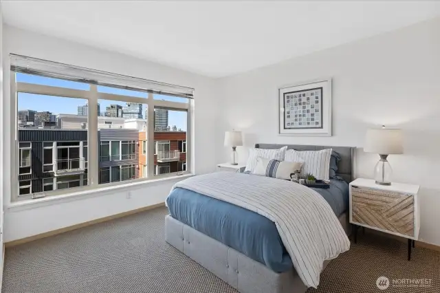 Spacious primary bedroom.