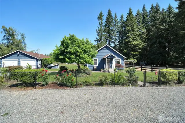 Extra large two car garage with storage and workshop, plenty of parking, fully fenced and cross fenced, gorgeous fresh landscaping, grass has been retouched