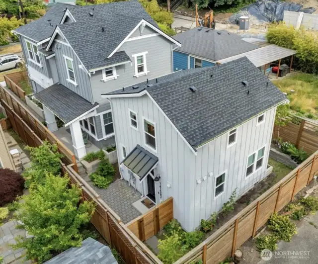 Home on Right. Luxury detached condo.