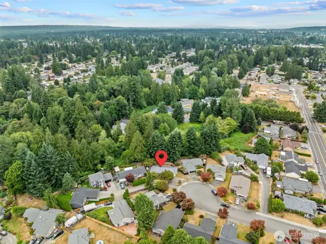 On location aerial view.