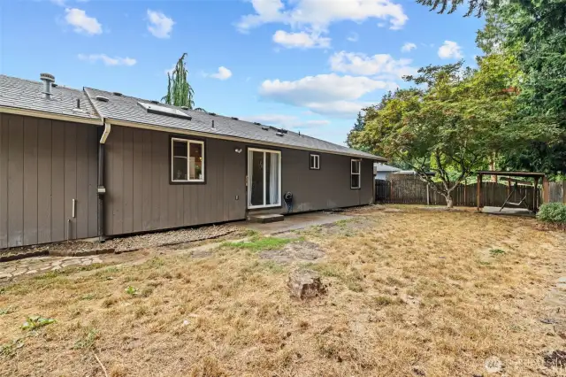 Room to work, garden and play.