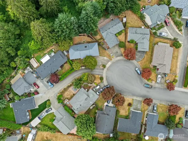 Birds eye view.