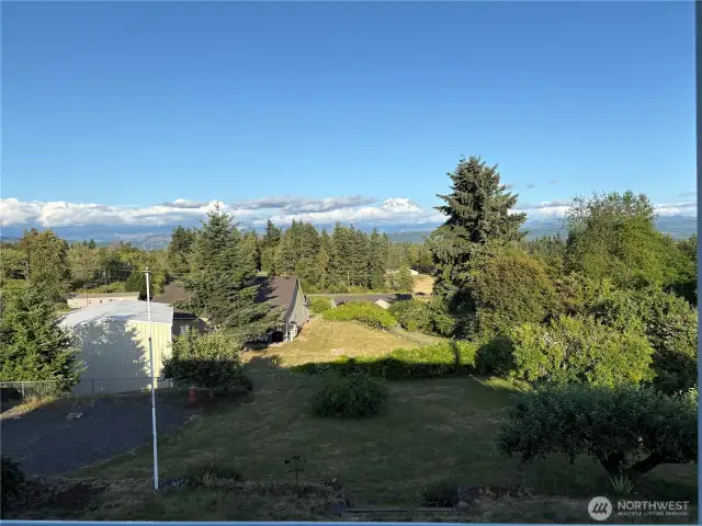 Yard and additional parking from back deck.