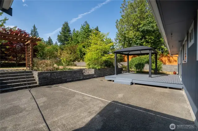 Huge cement Patio