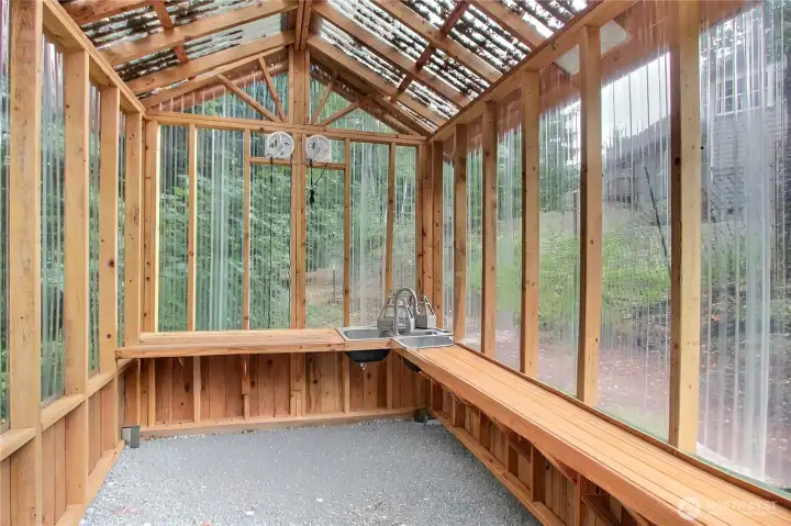 Greenhouse interior, what will YOU grow?!