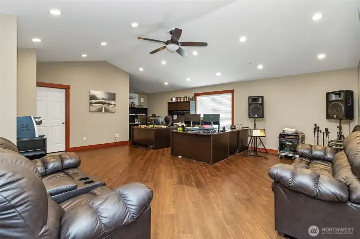 Home-base office or convert to gym.
