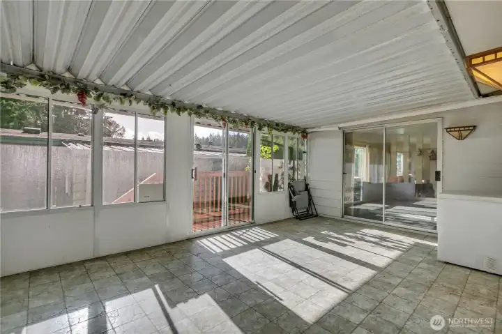 Enclosed porch for year-round use ~