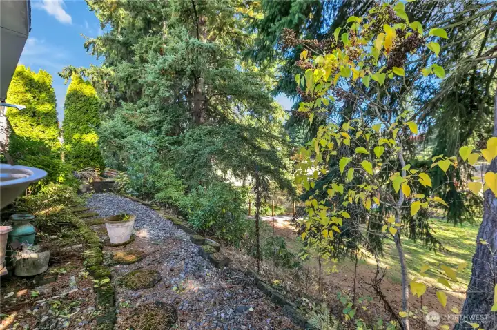 Backside of the house, & walkway to the park ~