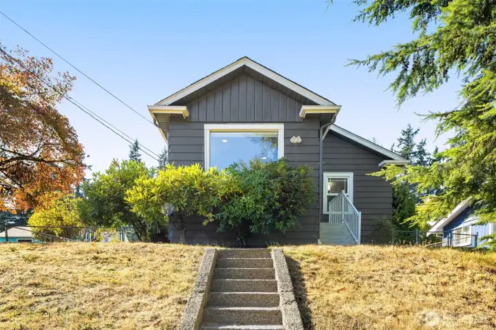 Front entry steps. New sewer line already installed, as well as separate water lines.