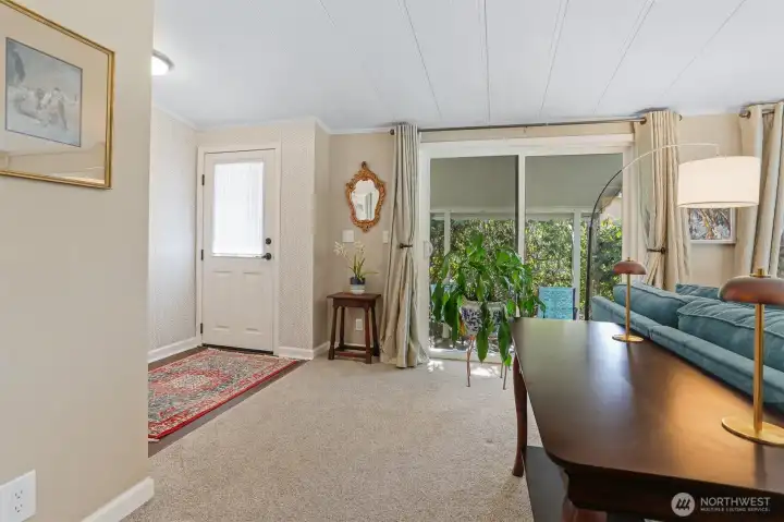 Formal entry into the living room