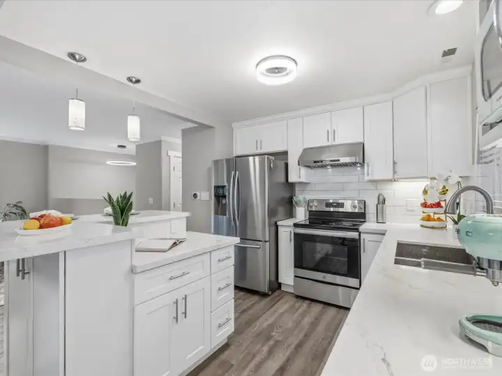 New stainless steel appliances