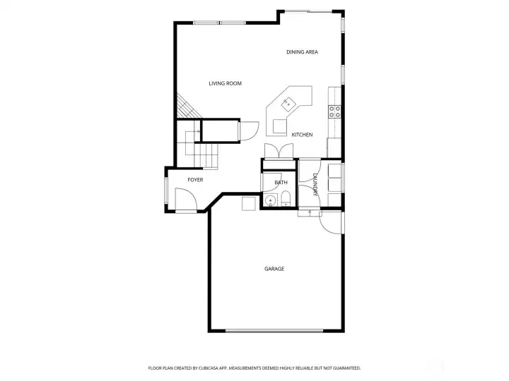 Downstairs detailed floor plan of home