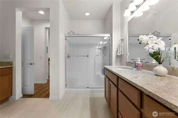 Primary Bath with walk-in Closet