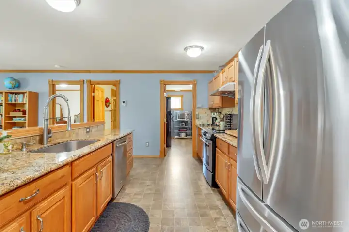 All appliances stay in this beautiful kitchen