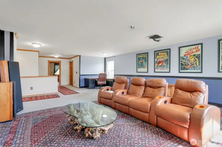 The Media Room is the perfect place to watch the game or movie night