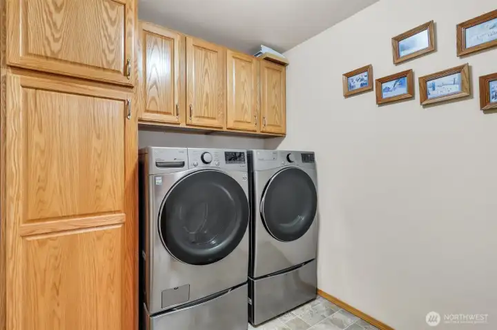 Laundry room on the upper level!