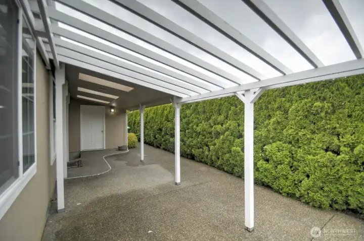 Extended back patio