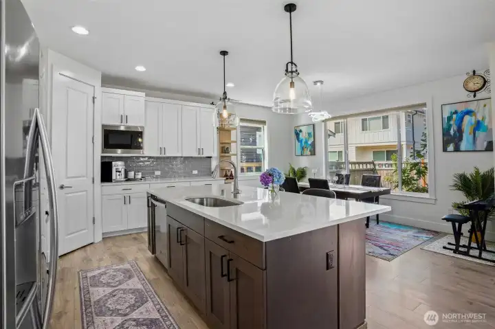 Open layout designed for both everyday living and entertaining