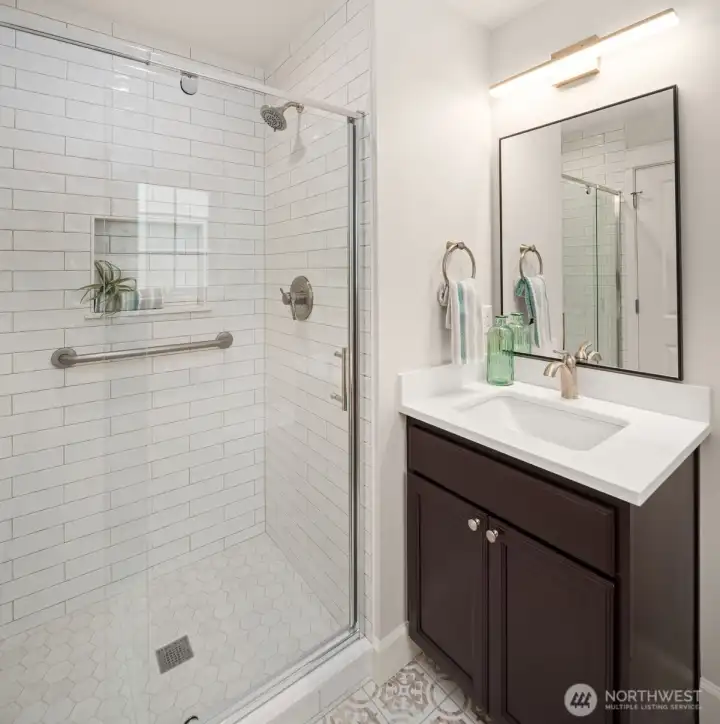 Main floor bathroom remodeled in 2025