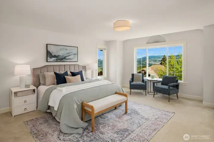 Beautiful and spacious primary suite