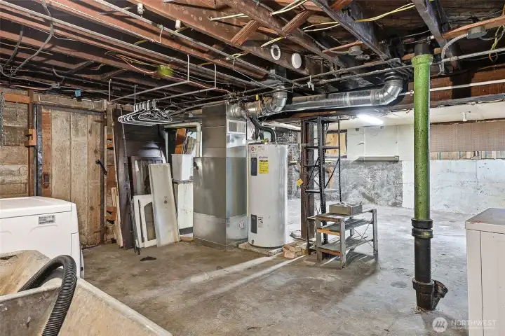 Downstairs offers lots of potential