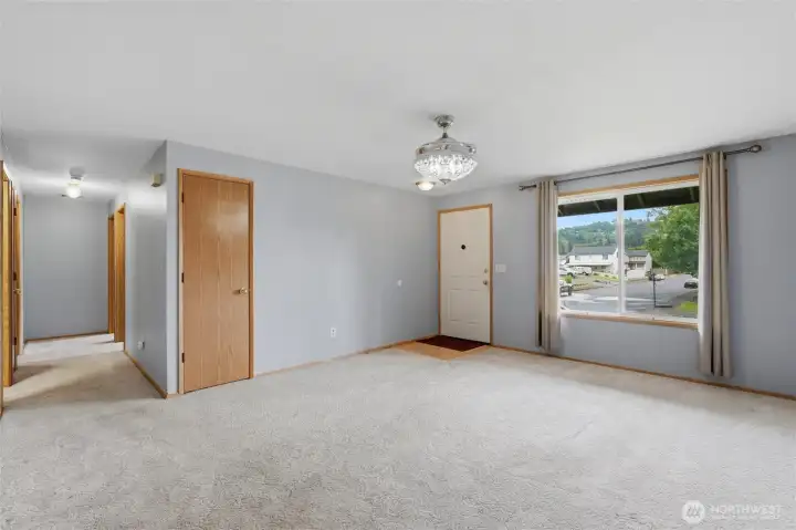 Living Room with Hall closet. Living Room with Hall closet.