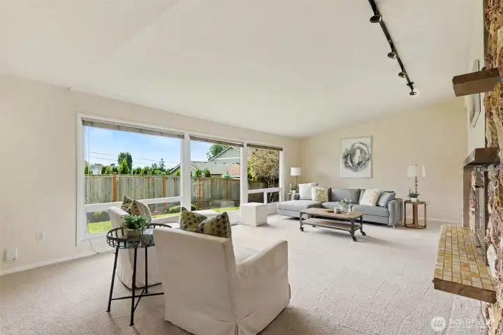 Light-Filled Living Room on Main Level