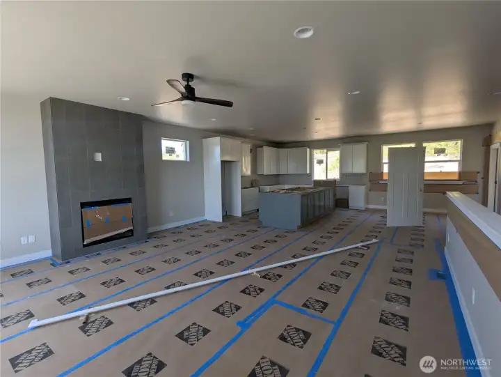Kitchen into great room