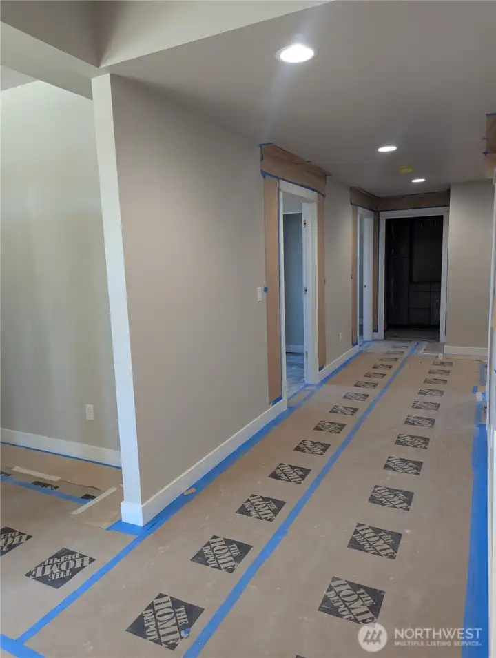 garage level hallway