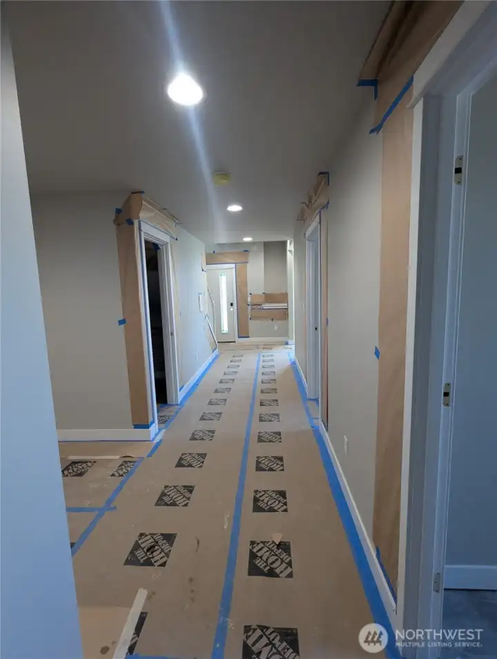 lower level hallway