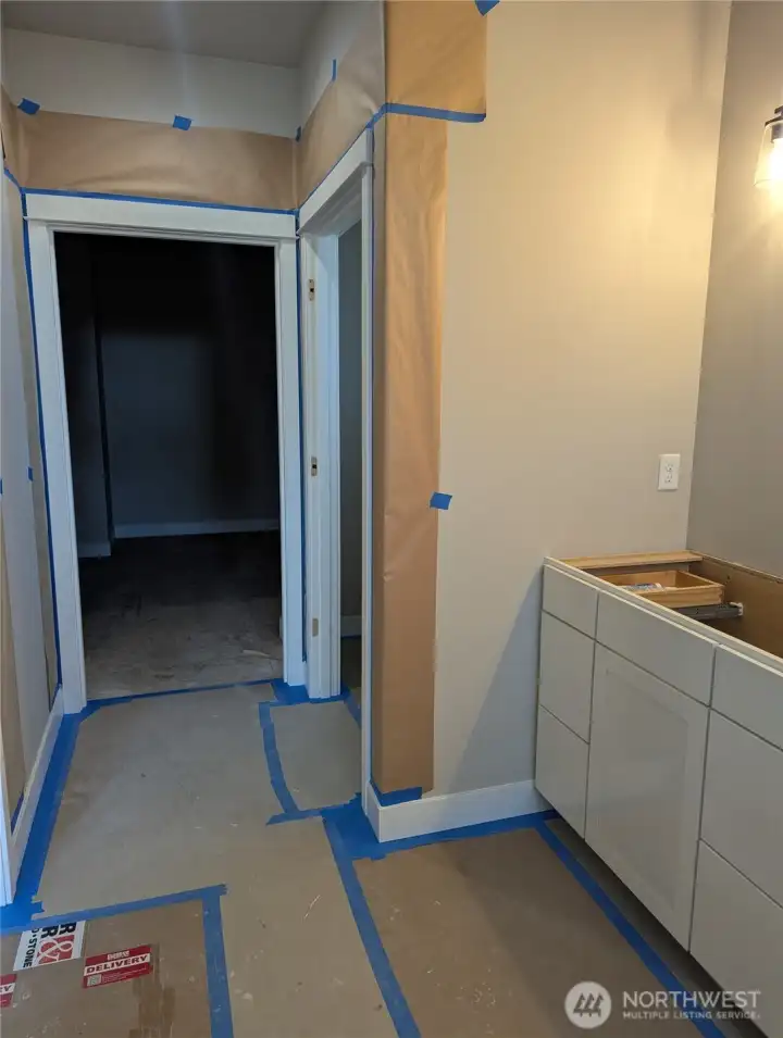 Primary Bathroom looking at closet