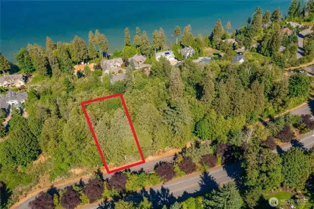 Lines are for general idea of lines only with Lot 16-C 5518 Puffin Place being the third one in from the left. Puffin place is a private road and gated. These are duplex lots or a home and Casita (guest home). Elevated panoramic view site, with views well over the homes.