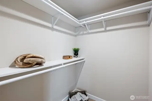 Primary walk in closet