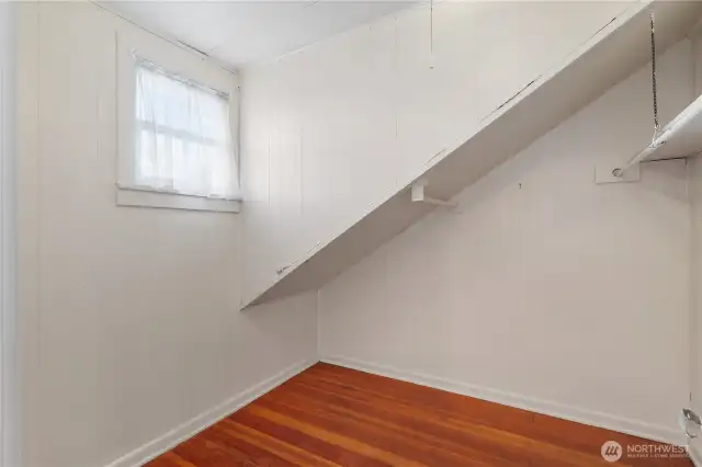 Large storage area or perhaps even a small office.
