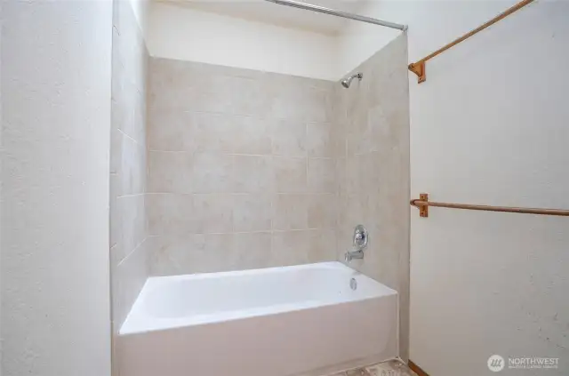 Master bathroom shower.