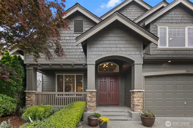 This home has been freshly painted inside and outside.  Mature landscaping allows for a low maintenance yard but still has potential to add personal touches.  Large front porch area for evening cocktails.