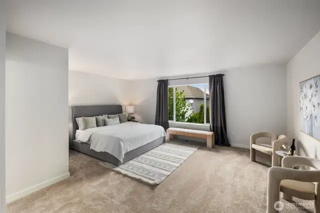 Large Primary suite upstairs.