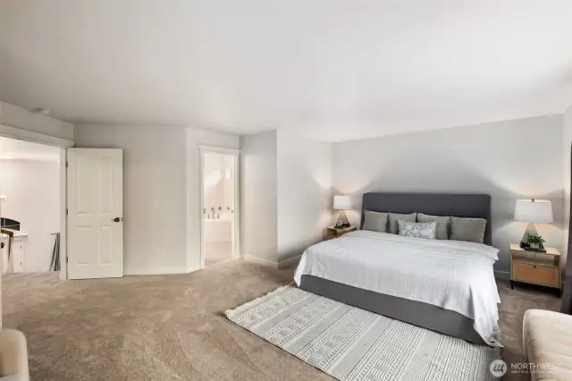 Large primary suite upstairs.
