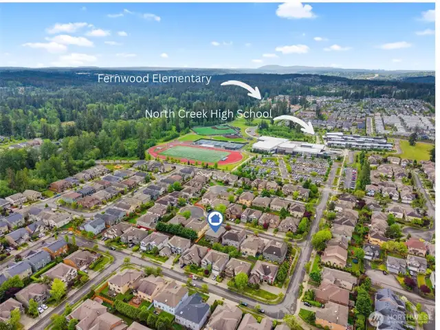 The location is unbeatable!  Walk to Northcreek High School, Fernwood elementary and enjoy quick connect commutes to downtown Seattle and the Eastside.  The area parks are wonderful gathering spaces as well.
