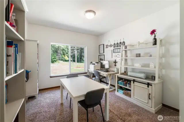 Large bonus room with french doors and closet could be used as a bedroom, office or craft room. What will you use this space for?