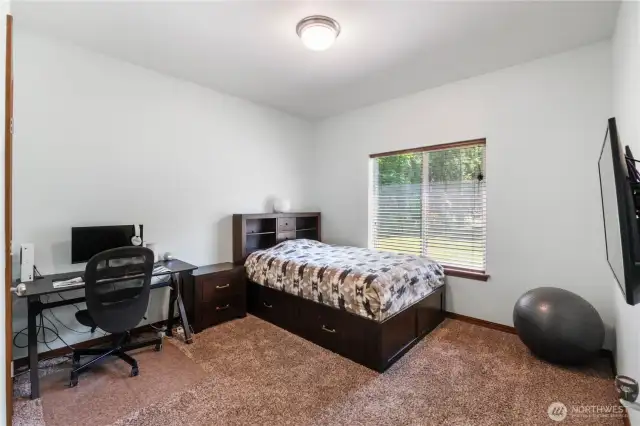 Bedroom #3. The gamers in your life will love the fast Starlink internet hard wired to each room.