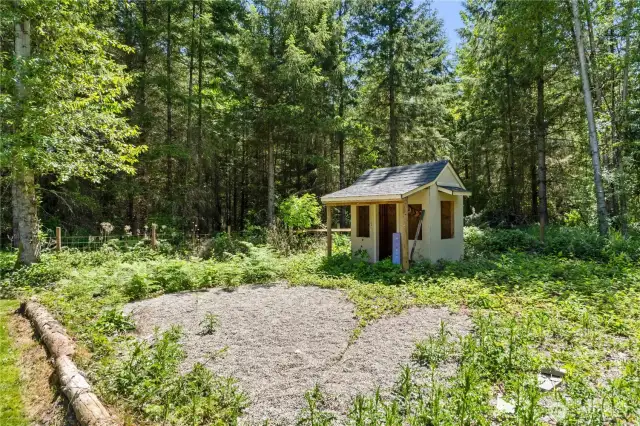 Playhouse could also be used as a shed.