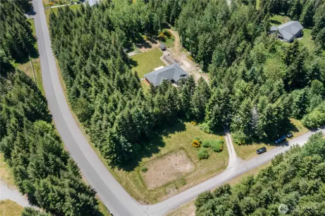 Excellent location on a corner lot with no HOA. Welcome home!