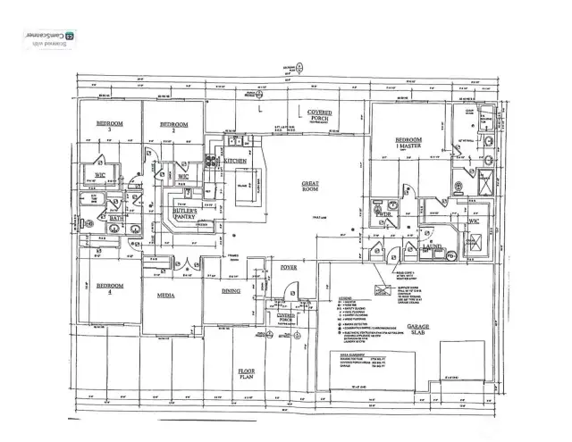 Blueprint. All house plans will be left with the home.