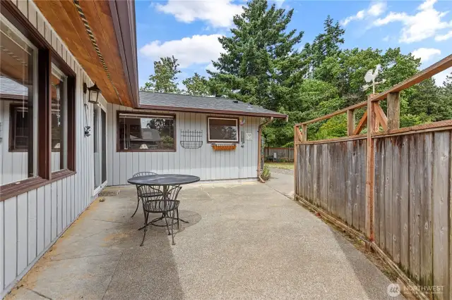 Backyard patio